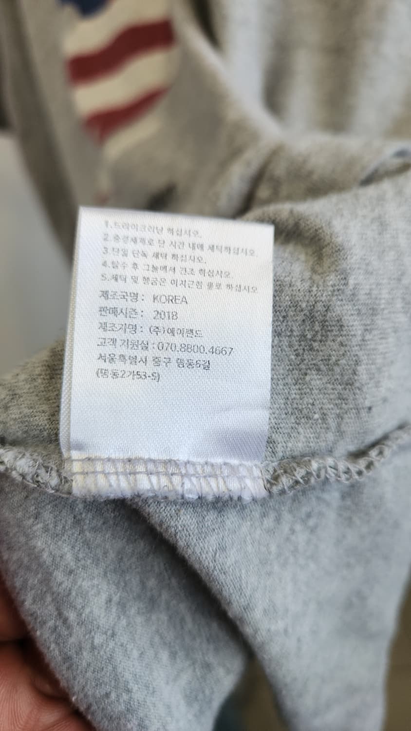 플레이보이 성조기 반팔티 L사이즈 그레이 상품이미지5