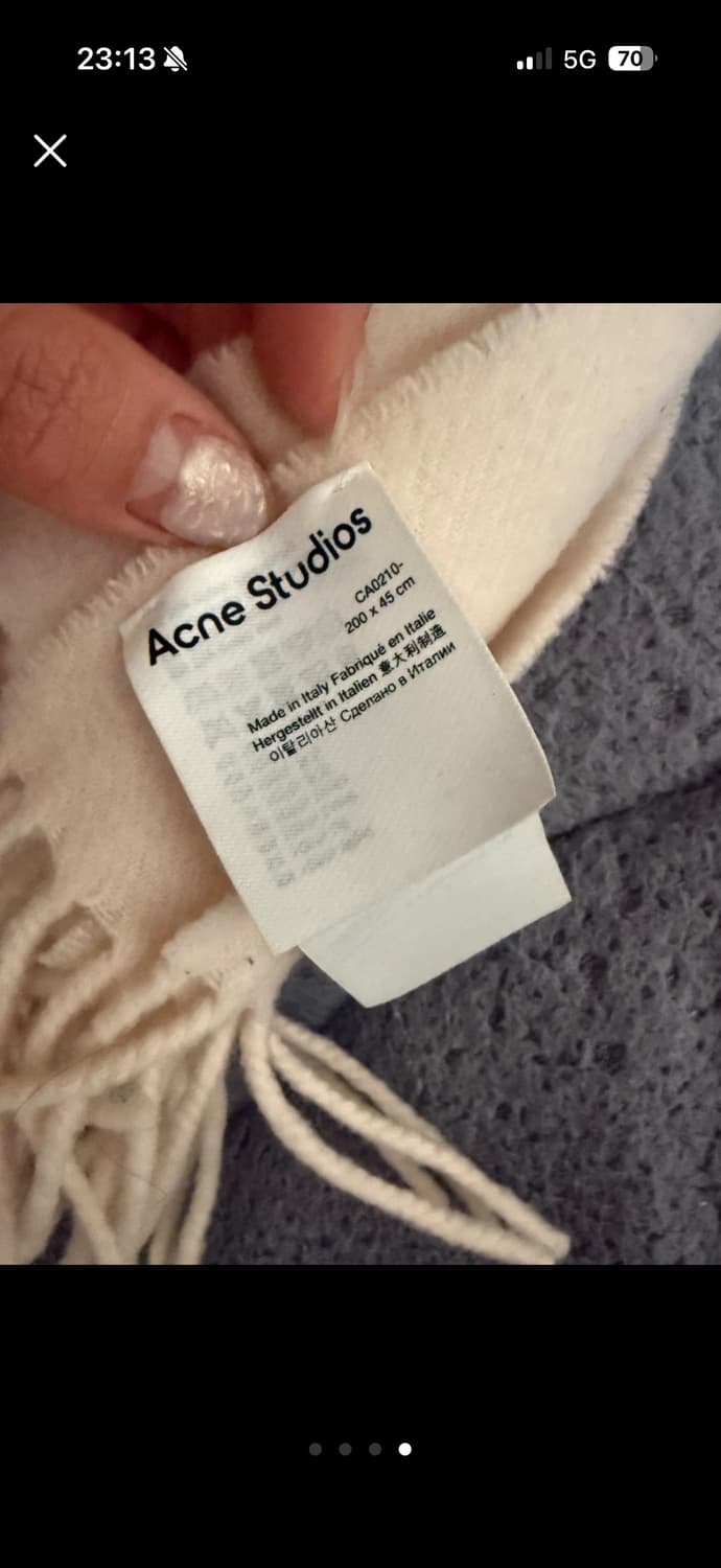 [정품] 아크네 스튜디오 핑크 머플러 상품이미지4