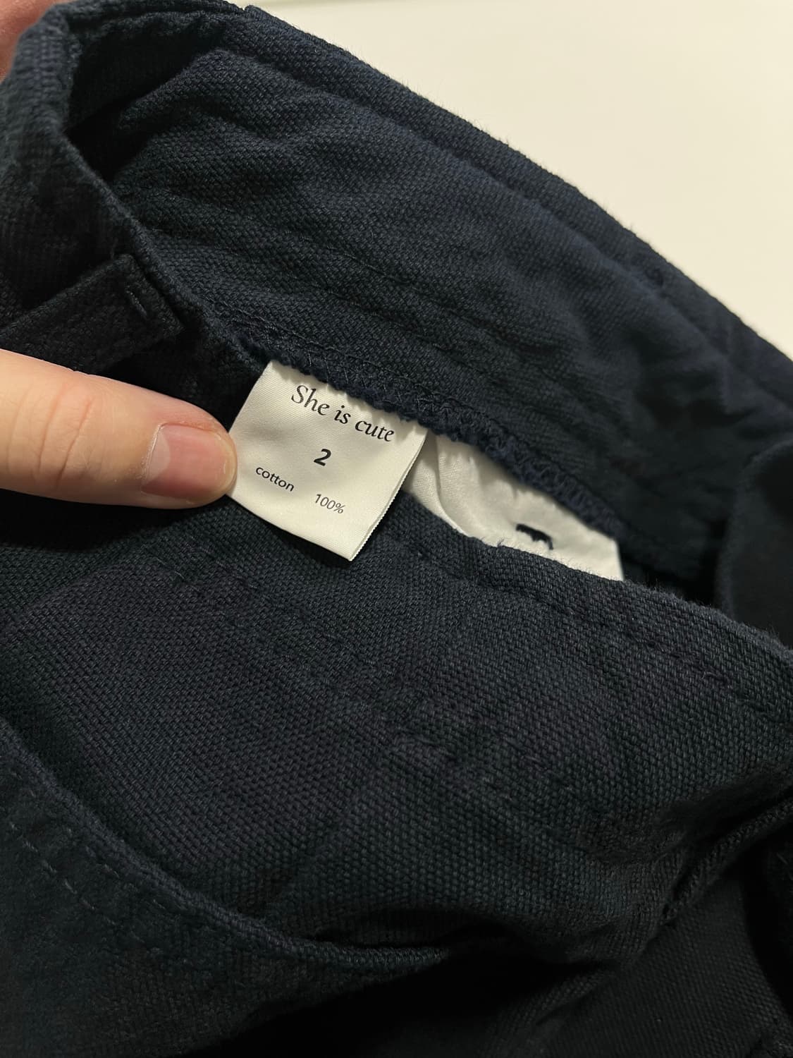 쉬이즈큐트 워크팬츠 네이비 2사이즈 상품이미지6