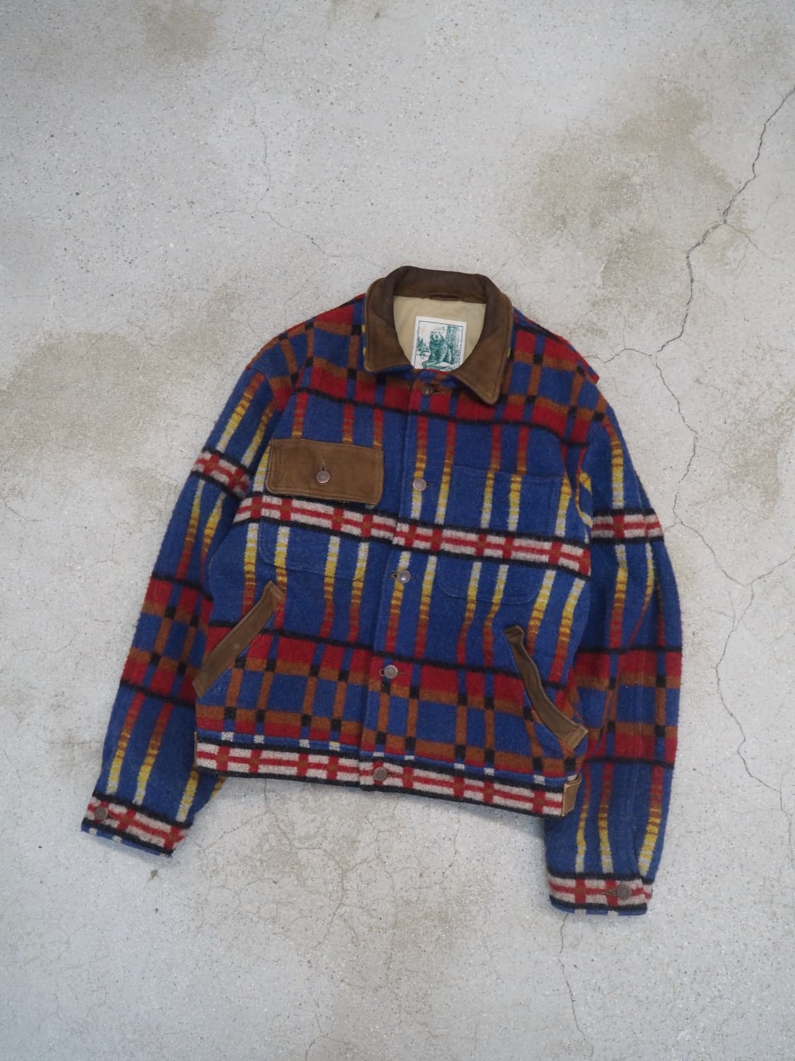 80's GOLDEN BEAR heavy wool jacket  상품이미지1