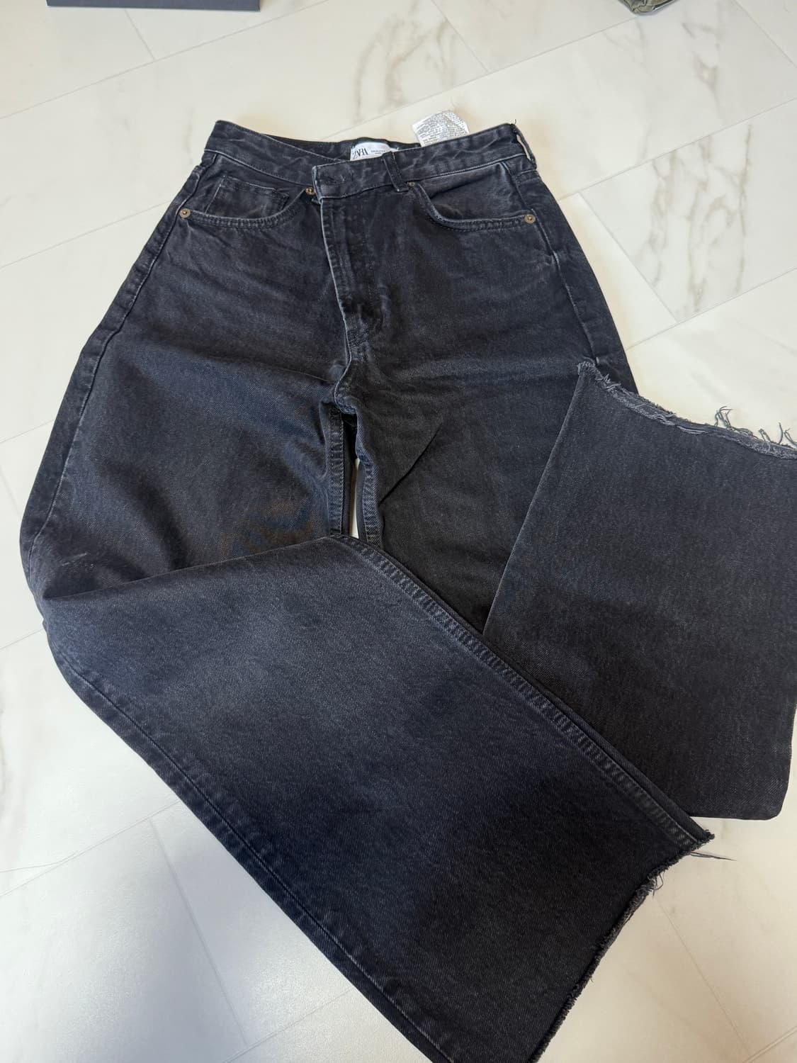 자라 검정 청바지 38 상품이미지1