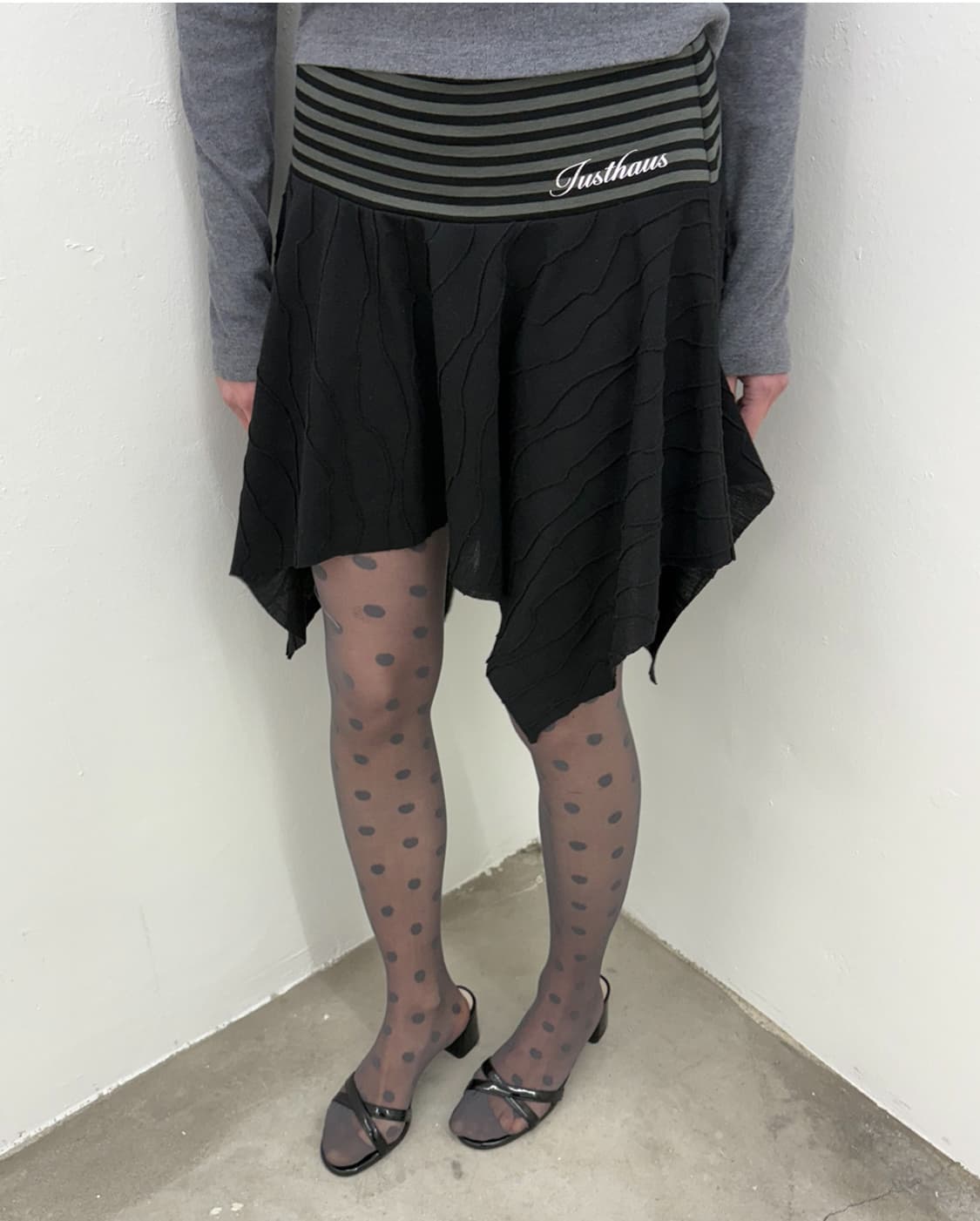Just.haus MIXED PANEL SKIRT 상품이미지2