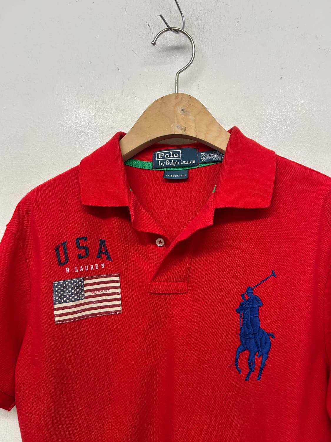 폴로 랄프로렌 USA 성조기 빅포니 반팔 카라티 상품이미지1