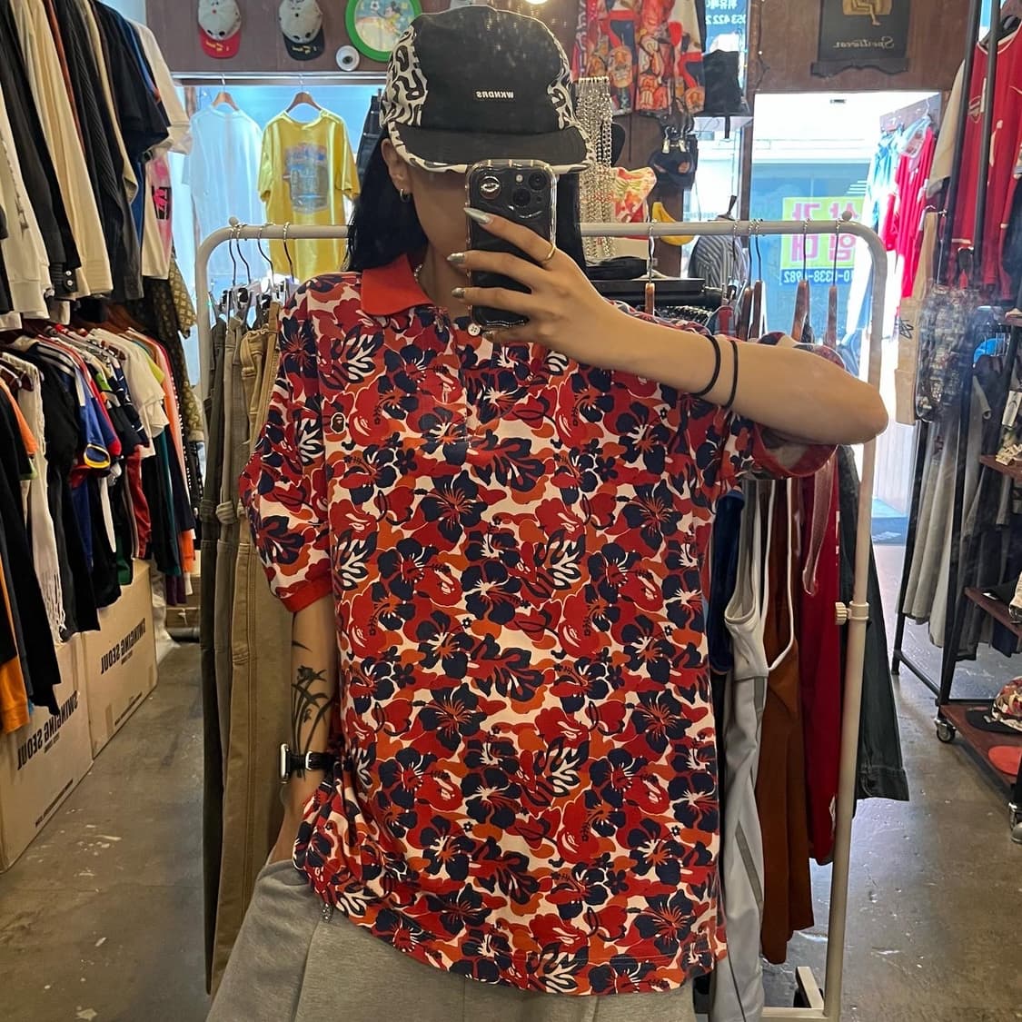 Bape Bathing Ape Red Camouflag 상품이미지7