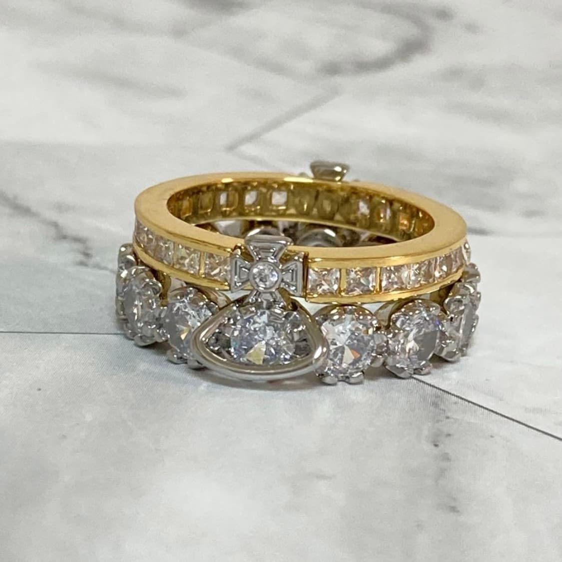 비비안웨스트우드 투웨이 orb로고링 반지(새상품) 상품이미지1