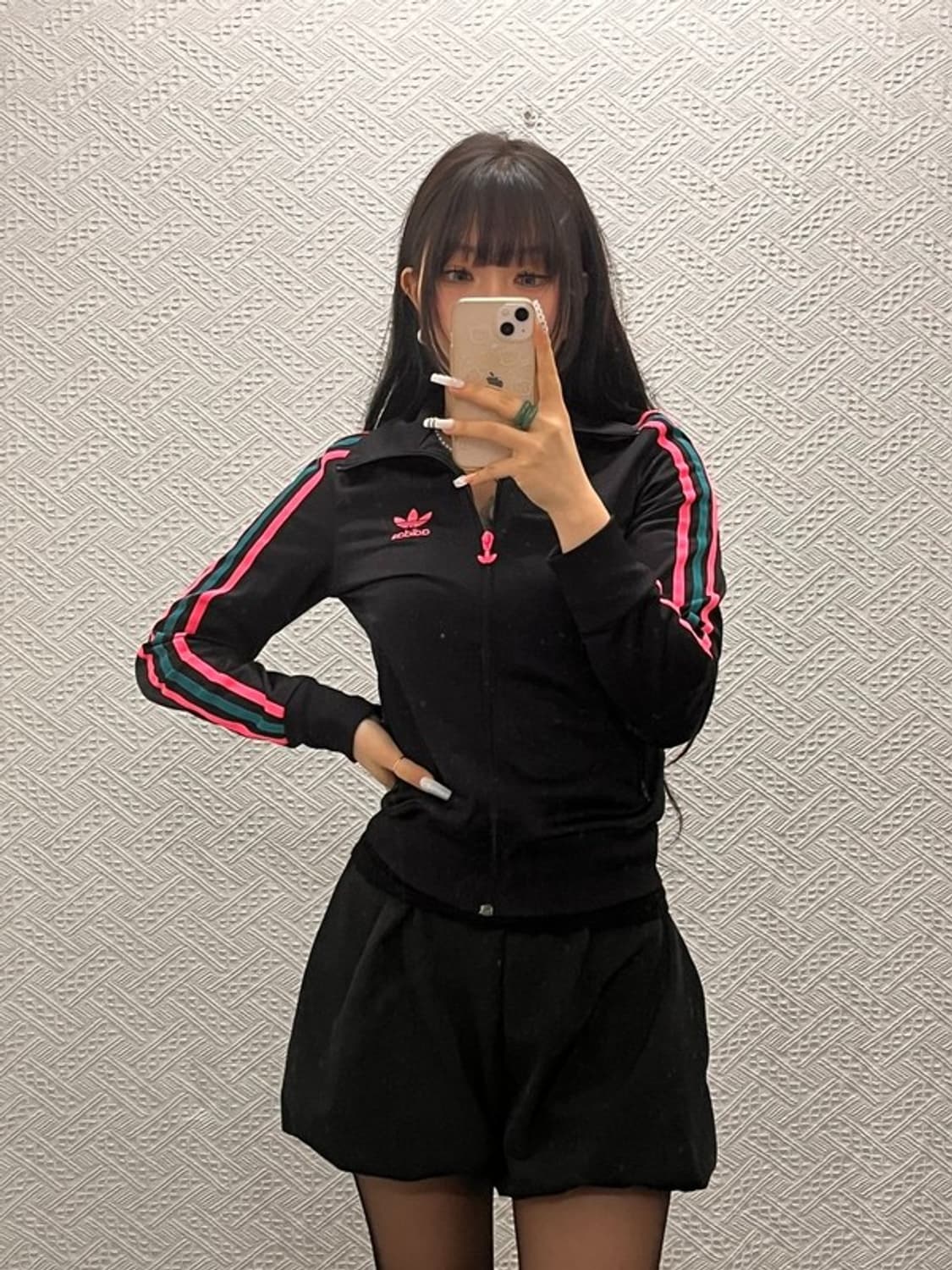 아디다스 Y2K 대장급 스트릿 펑크 키치핑크 져지 집업 85 C10731 상품이미지2