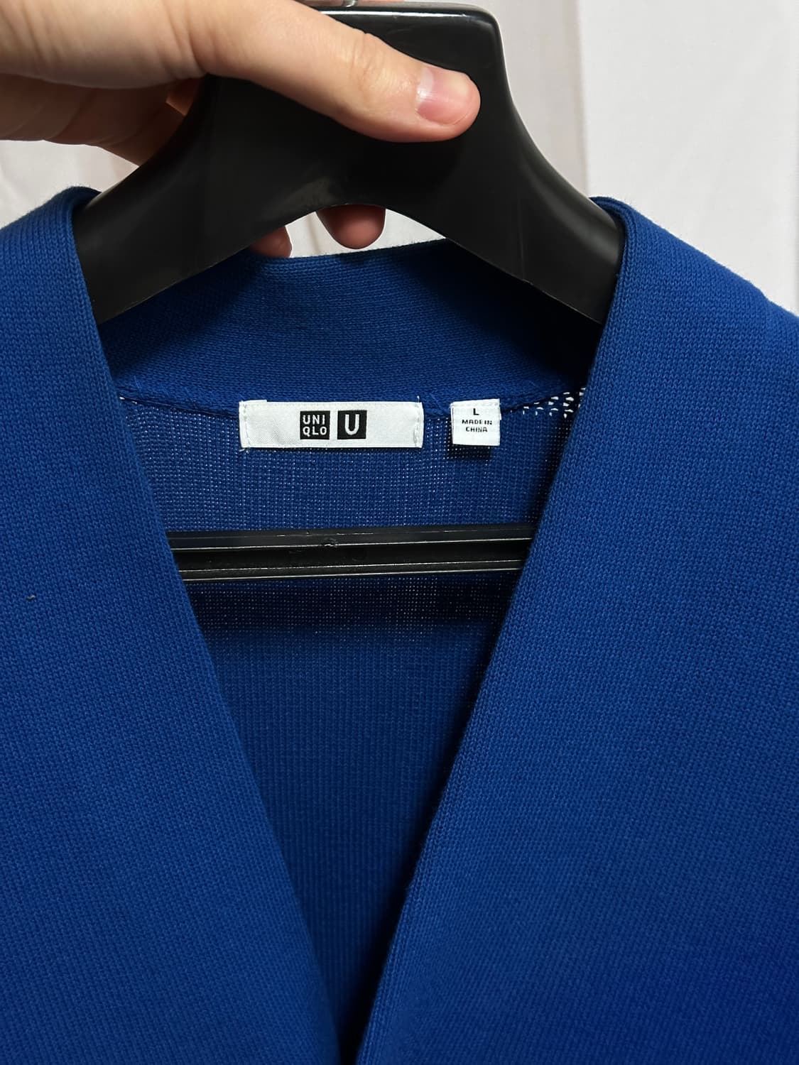 유니클로U 블루 브이넥 가디건 L사이즈 상품이미지6