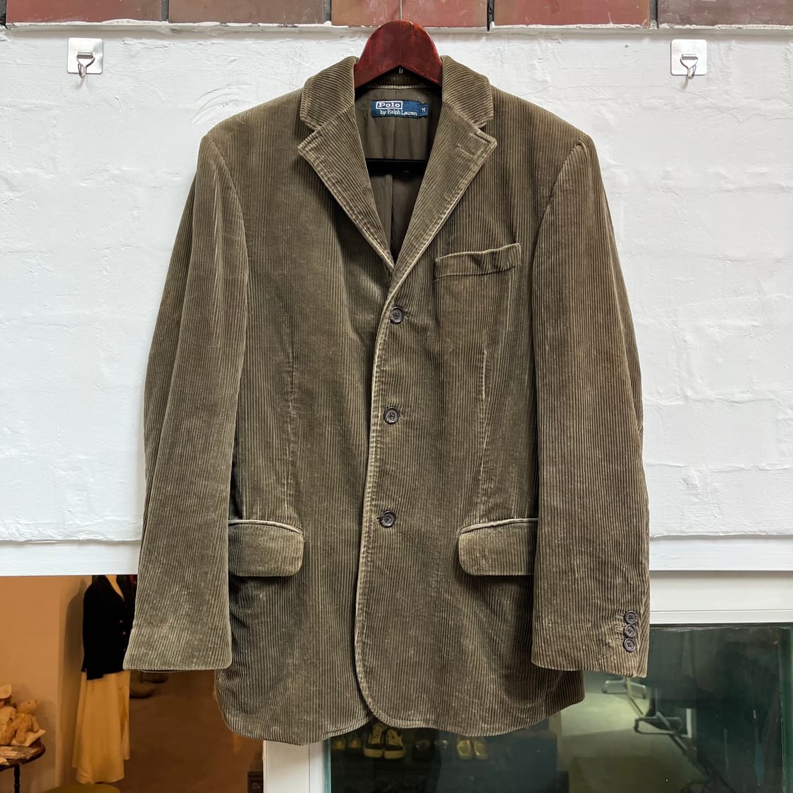 Polo Ralph Lauren 카키 코듀로이 블레이저 M 상품이미지1