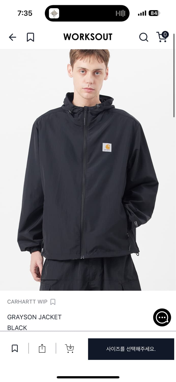 칼하트 그레이슨 자켓 xs 상품이미지1
