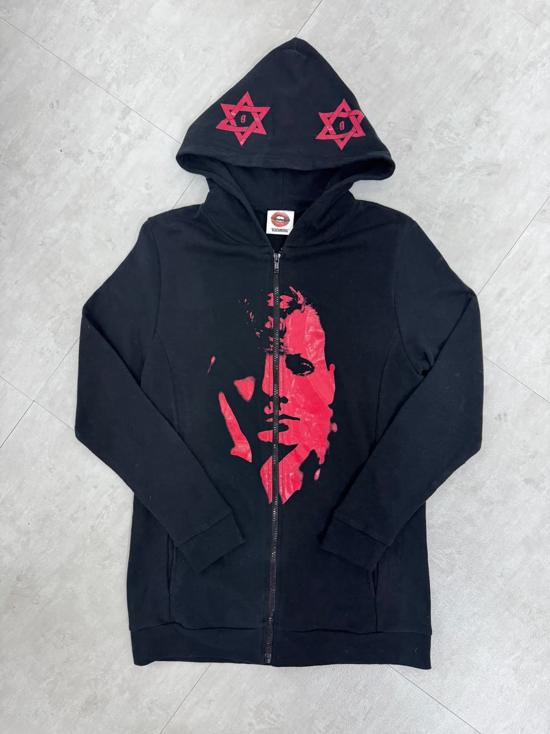 •BlackMoral  다크웨이브·메탈 감성 집업 후디 상품이미지1