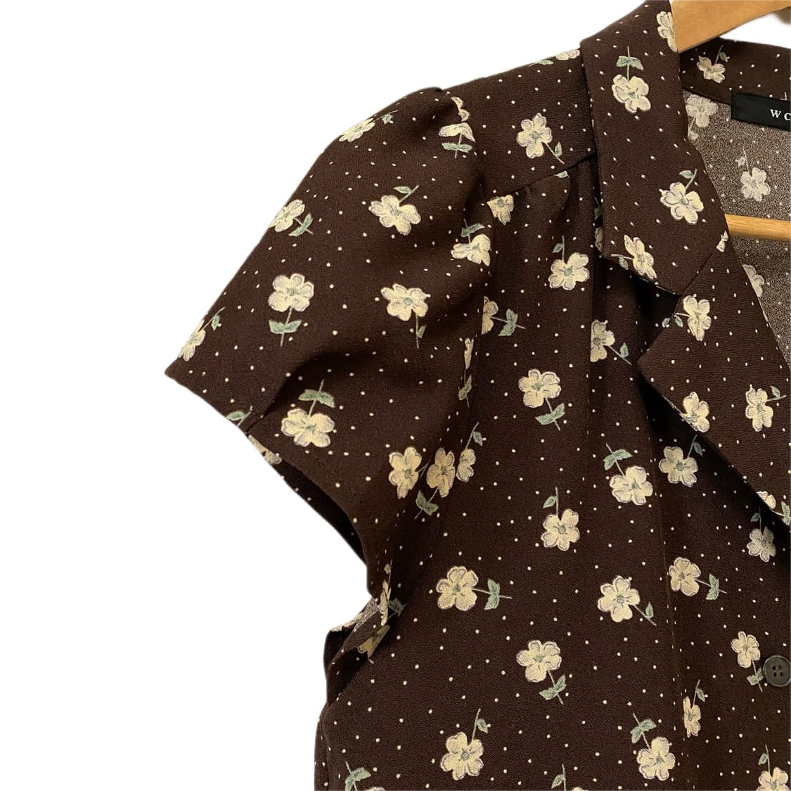 플라워 카라 반팔자켓 머메이드 스커트 세트 상품이미지7