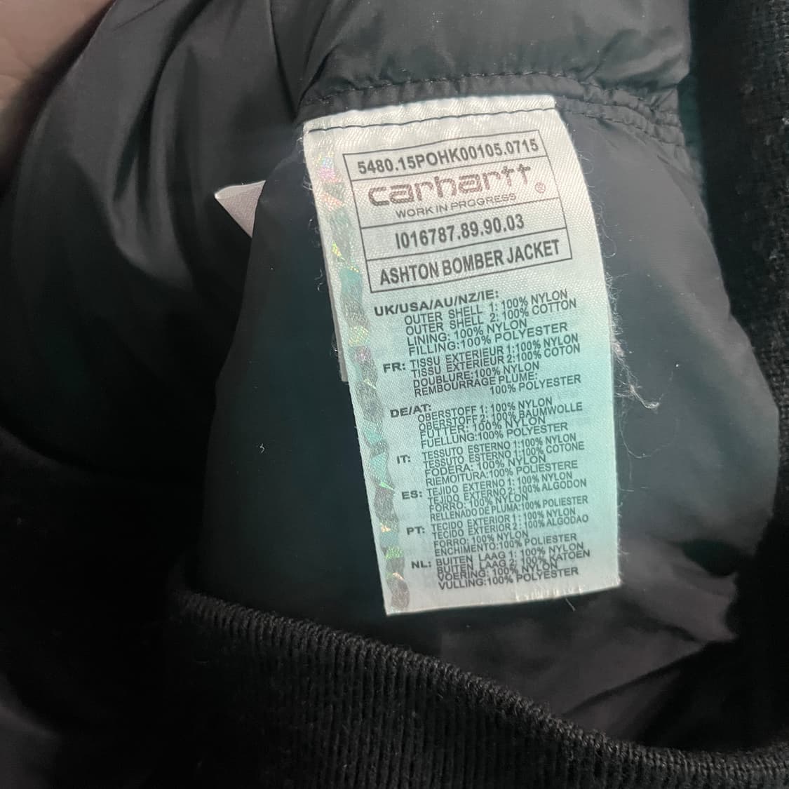 M 칼하트 애쉬튼 MA-1 자켓/W2708 상품이미지5