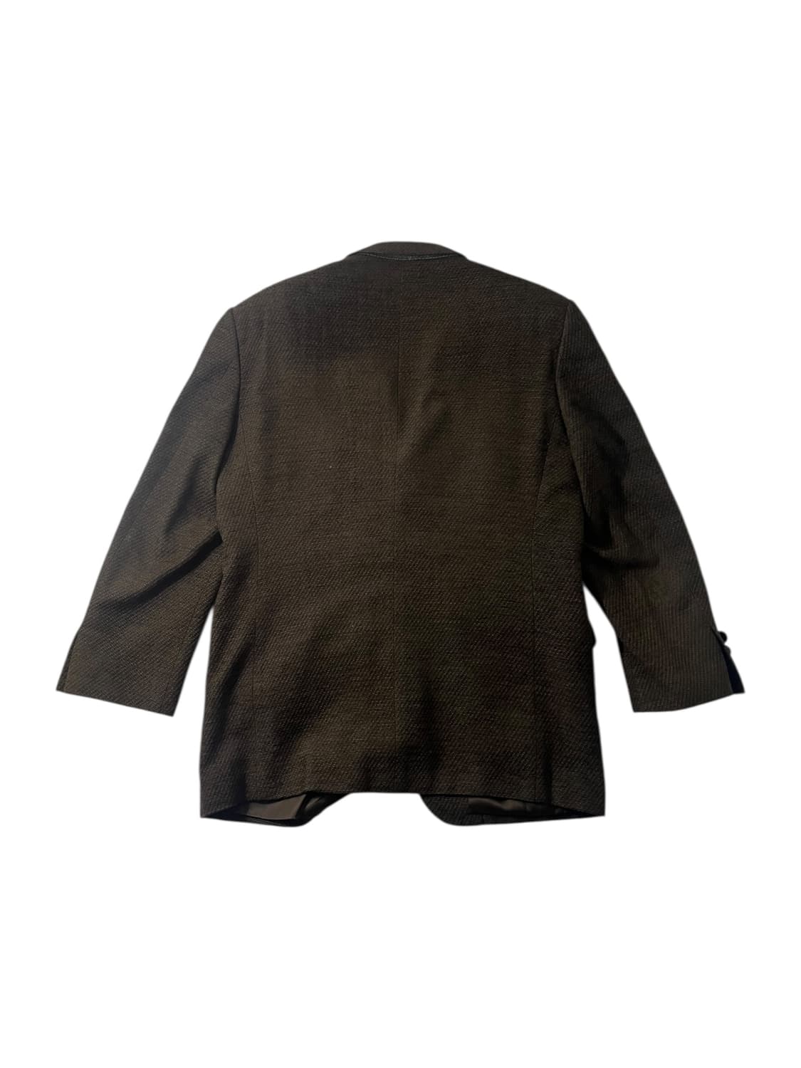 입생로랑 00s 브라운 트위드 블레이저 M 상품이미지2