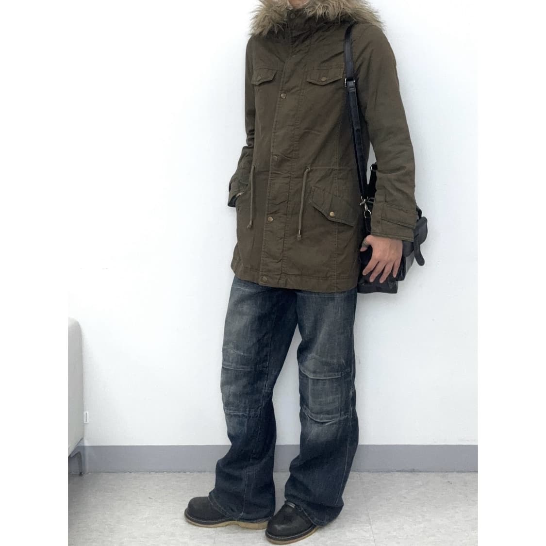 빈티지 카키 야상 자켓 점퍼 상품이미지4