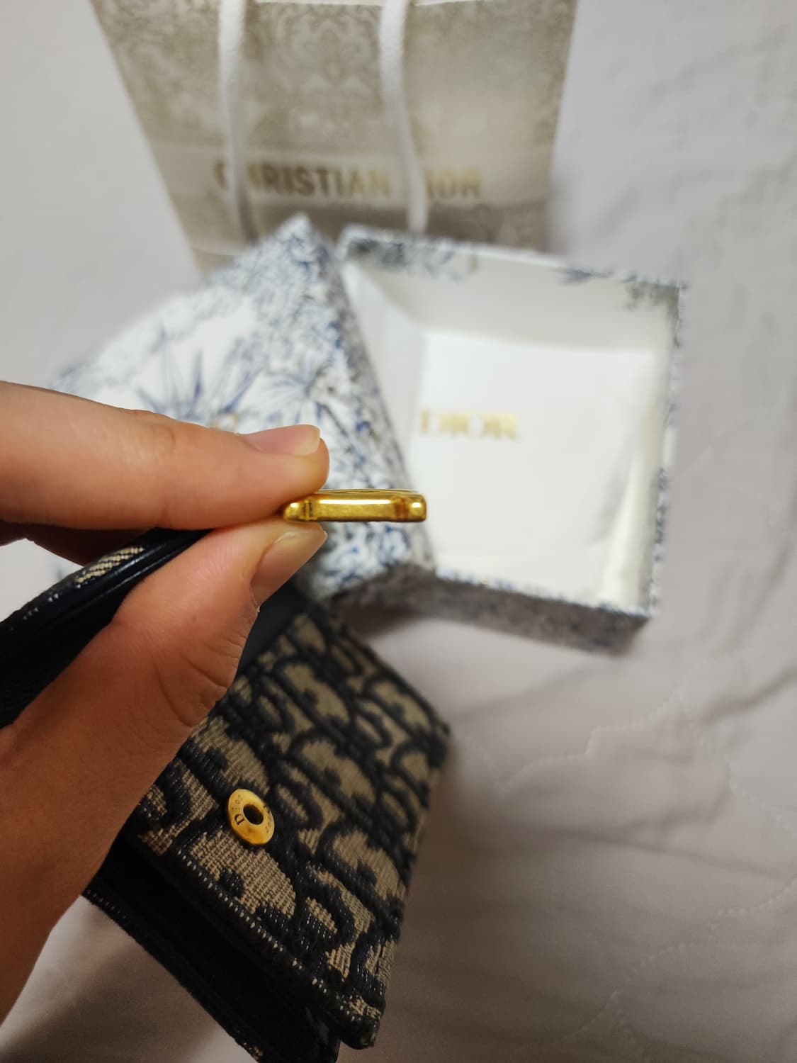 [풀박스]디올 오블리크 새들 카드지갑 상품이미지6