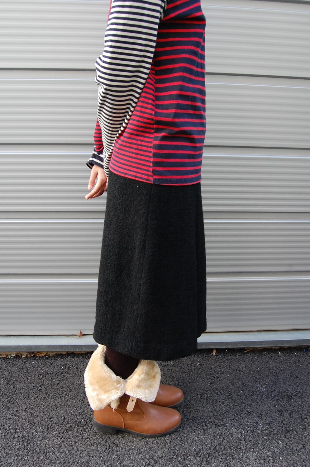 Wool pleats Skirt 상품이미지5