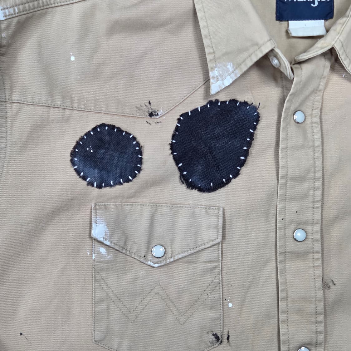 S.O/패치워크, 자수 커스텀 셔츠 상품이미지8