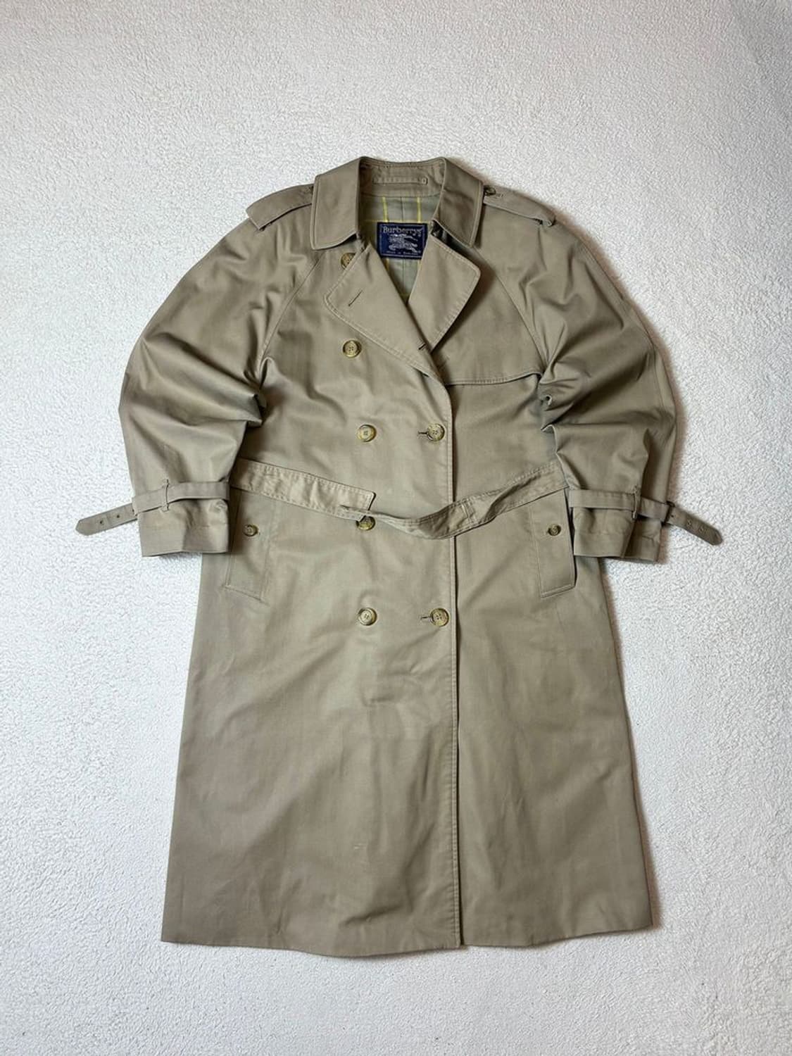버버리 90's 재팬 벨티드 견장 롱 트렌치 코트 PN7565 상품이미지1