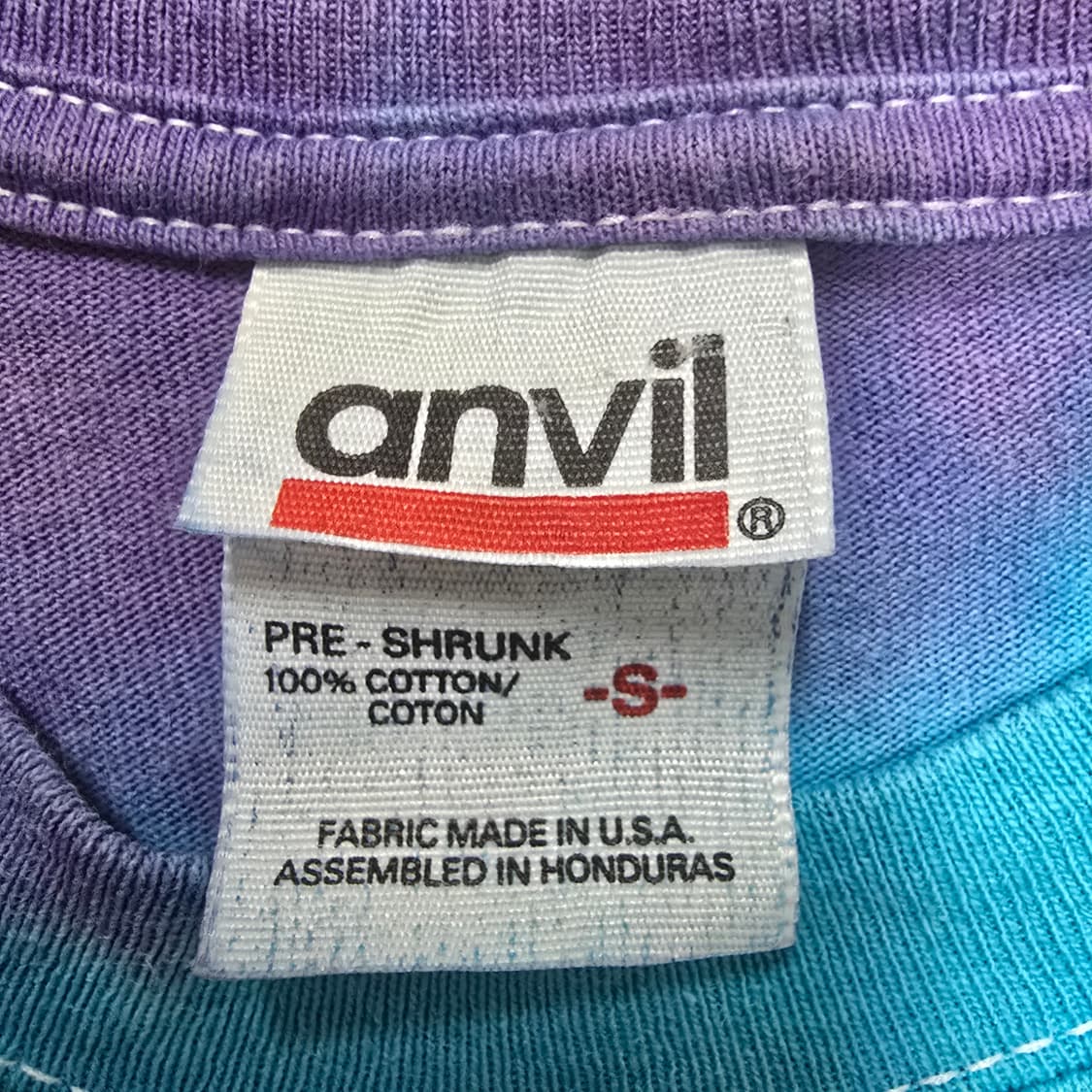 Vintage 90s anvil 엔빌 타이다이 롱슬리브 티셔츠 상품이미지3