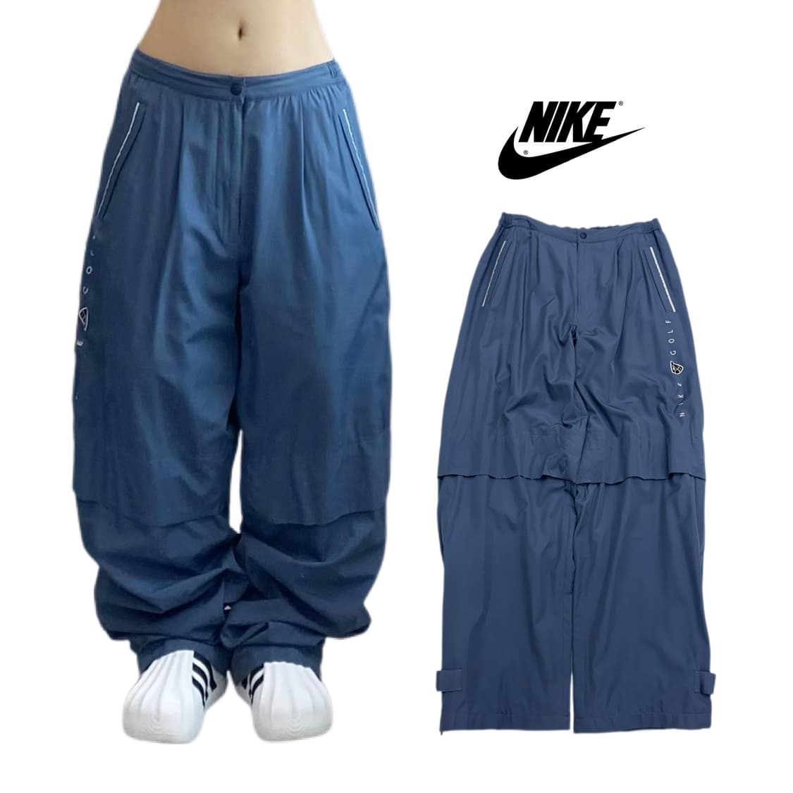 나이키 00s 제팬 올드스쿨 바람막이 와이드 트랙팬츠 상품이미지1