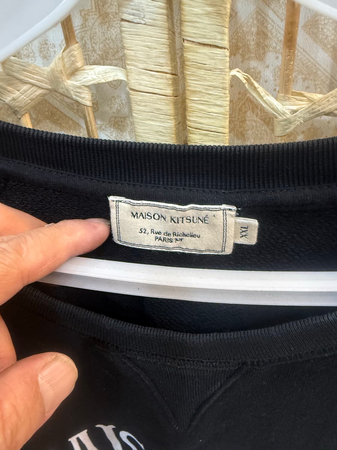 110 정품 메종키츠네 맨투맨 팝니다 상품이미지2