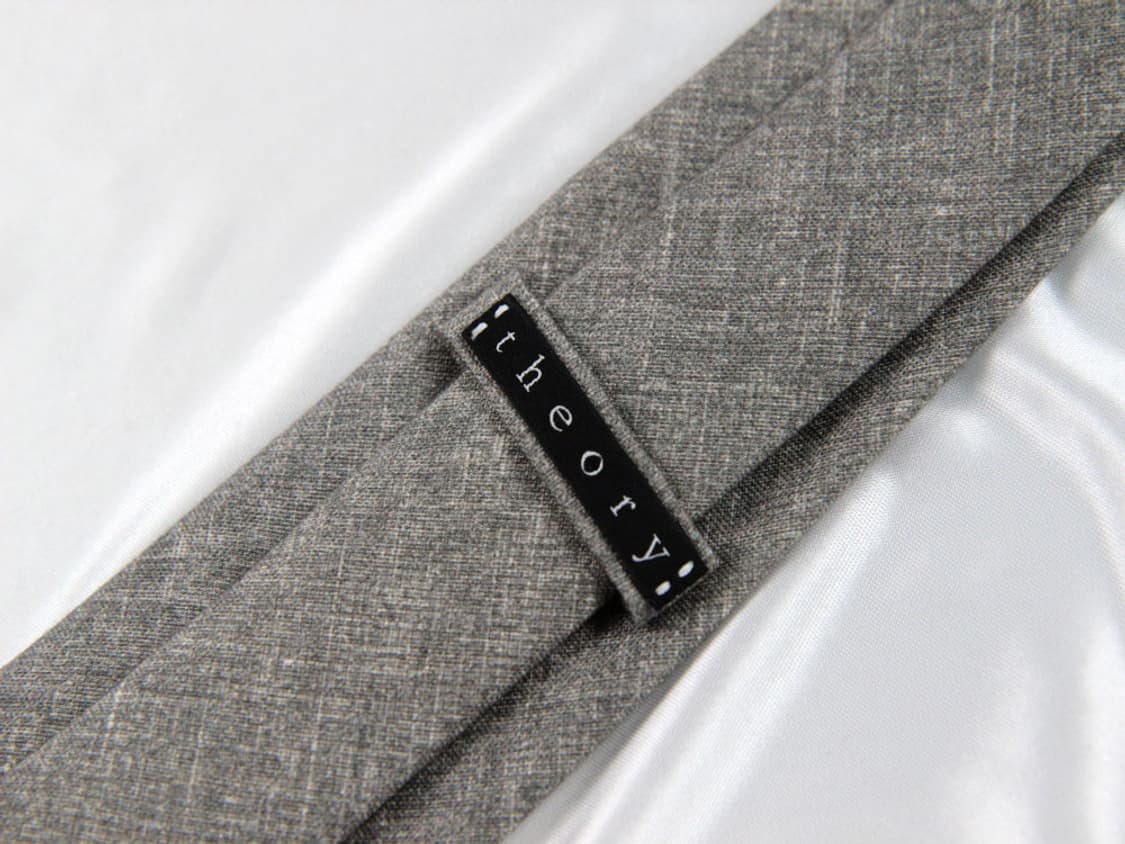 띠어리 6.6cm S등급 슬림 면 혼방 남자 명품 넥타이 상품이미지3