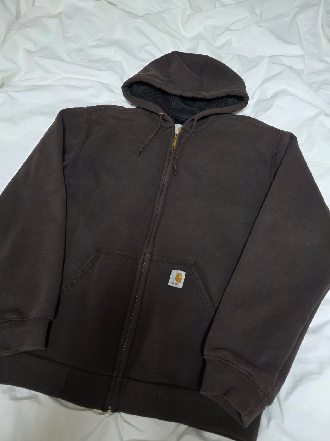 칼하트 써멀 레인디펜서 후드집업 다크브라운 상품이미지3