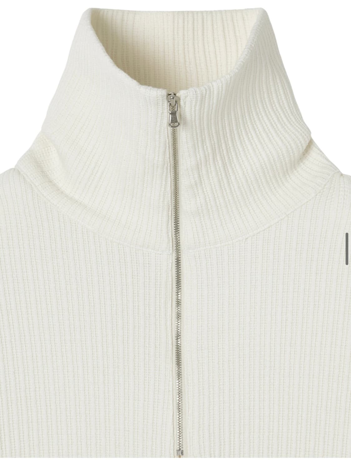 인사일런스 하프 집업 니트 크림 L 상품이미지3