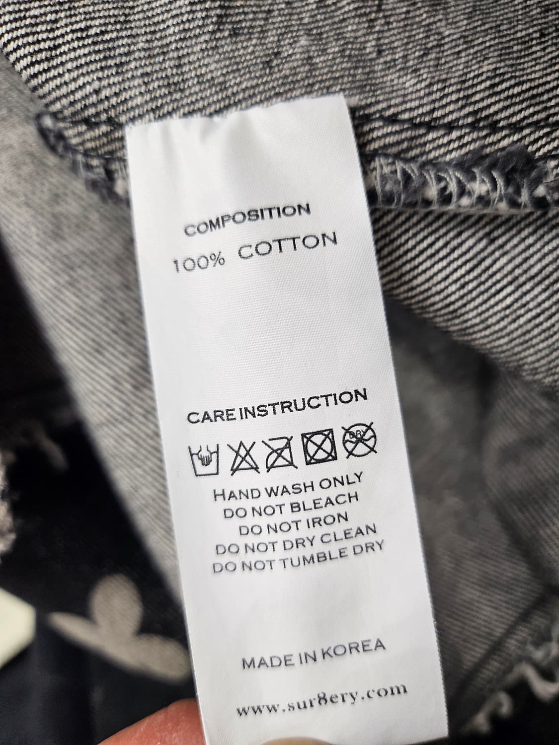 써저리 모노그램 클로버 트러커 자켓 L 상품이미지5