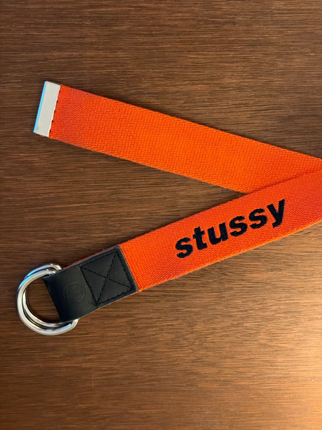 stussy 올드 스투시 퍼프 프린팅 D링 벨트 오렌지 컬러 상품이미지2