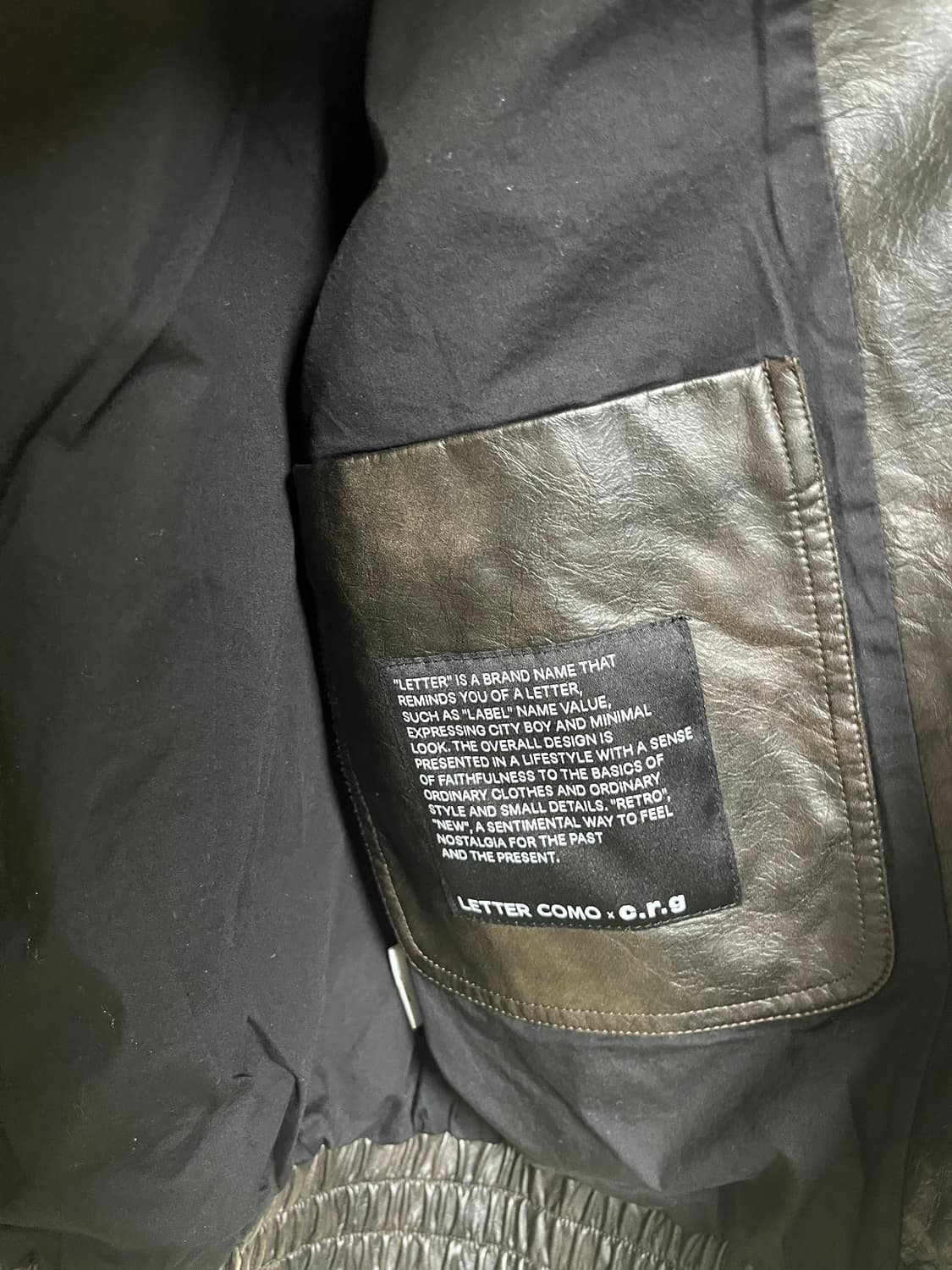 레테르코모 빈티지 워시드 레더 싱글자켓 상품이미지3