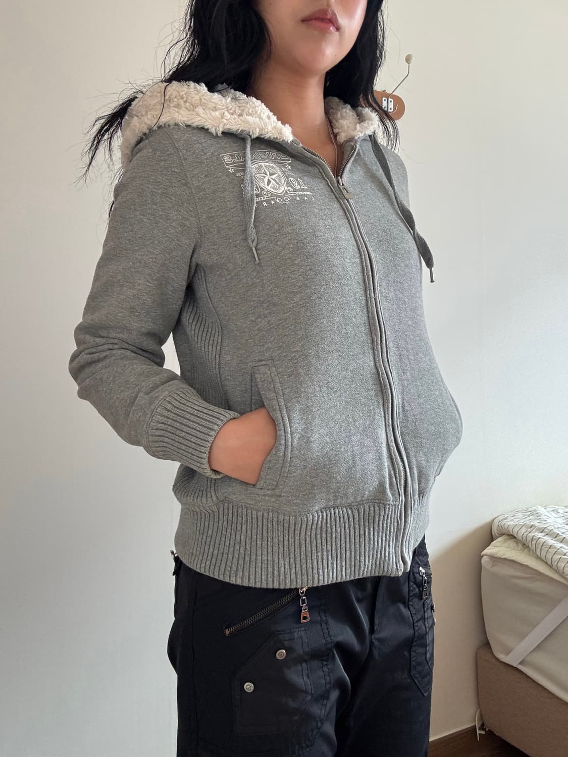 y2k 양털 후드집업 상품이미지6