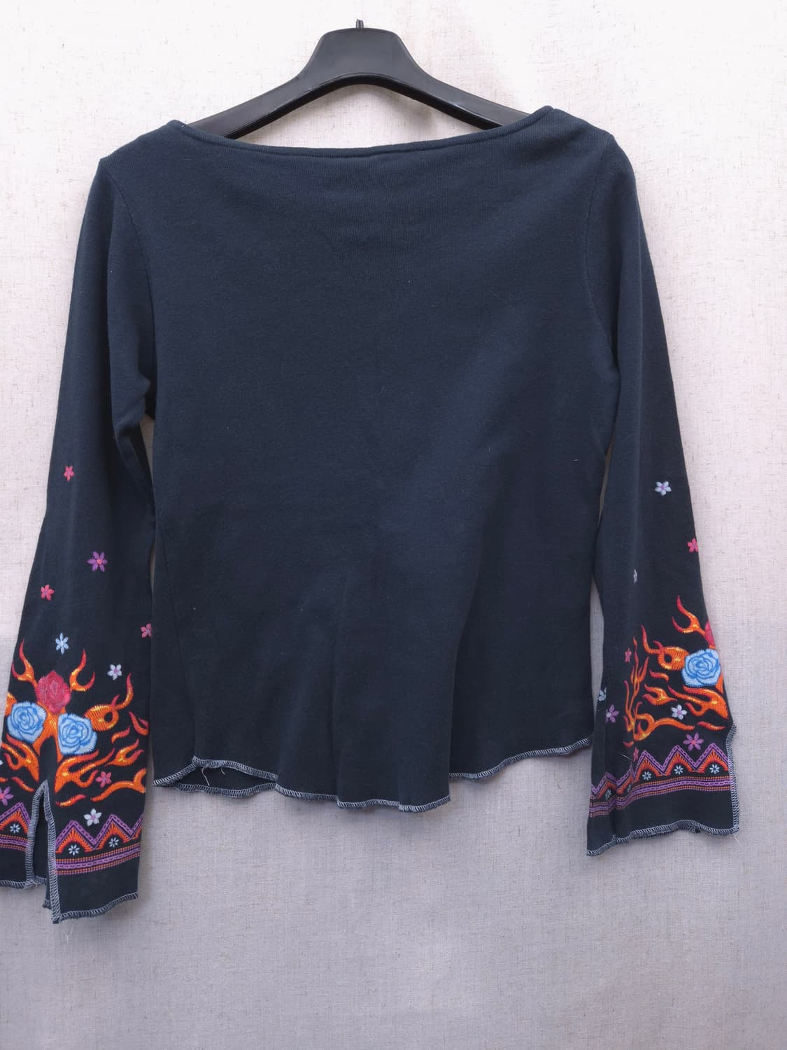 할리데이비슨 플라워 프린팅 긴팔 티셔츠 상품이미지2