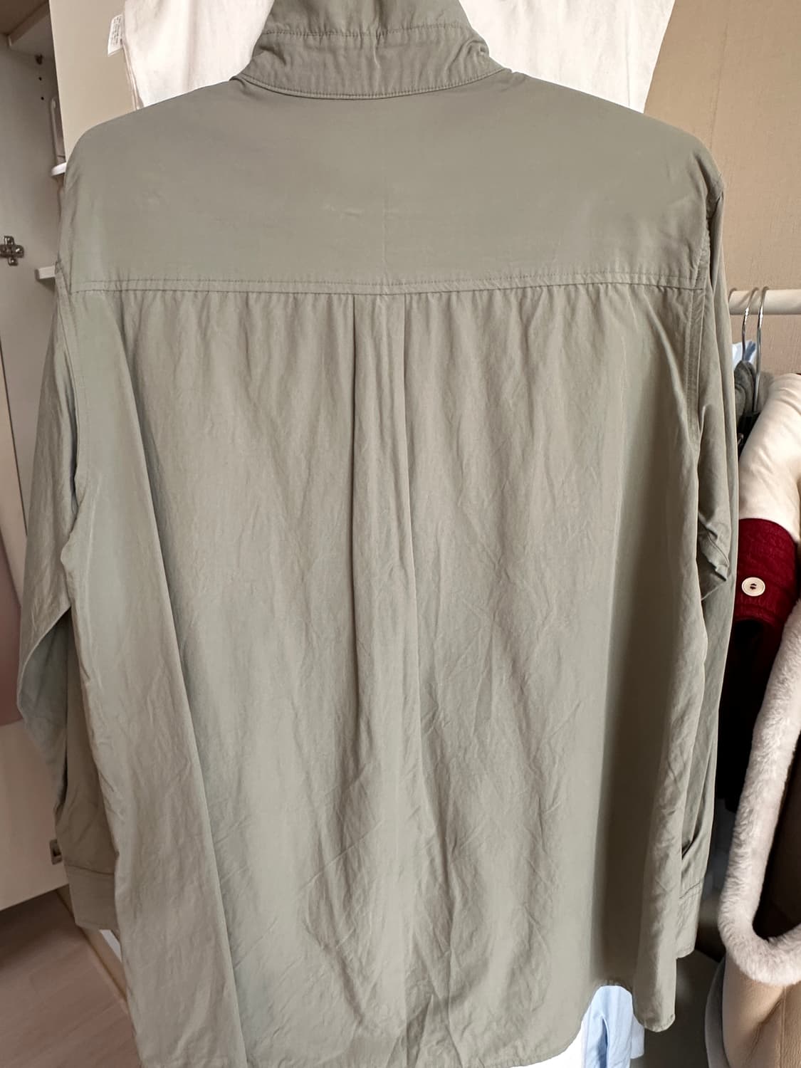 망고매니플리즈 어텀 코튼셔츠(애쉬카키) 상품이미지5