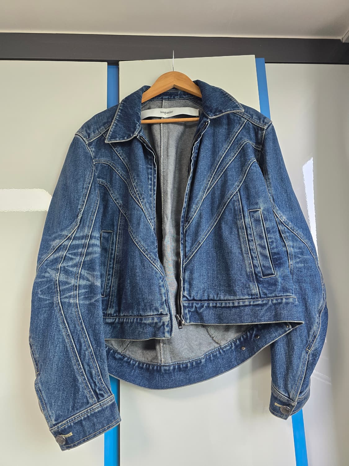 [L] 르수기아뜰리에 데님 바이커 자켓 상품이미지6