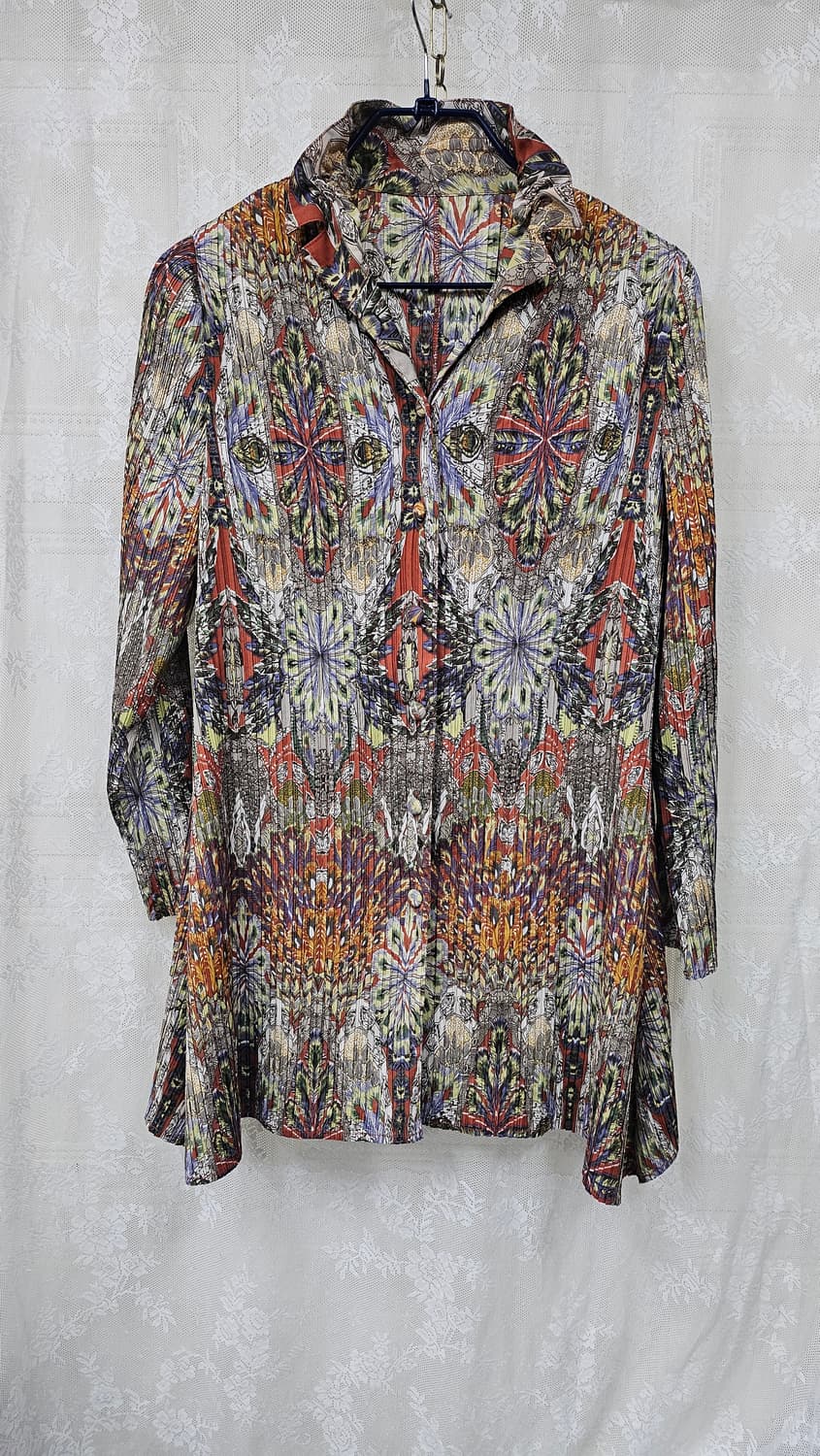 플리츠 주름 패턴 블라우스  상품이미지6