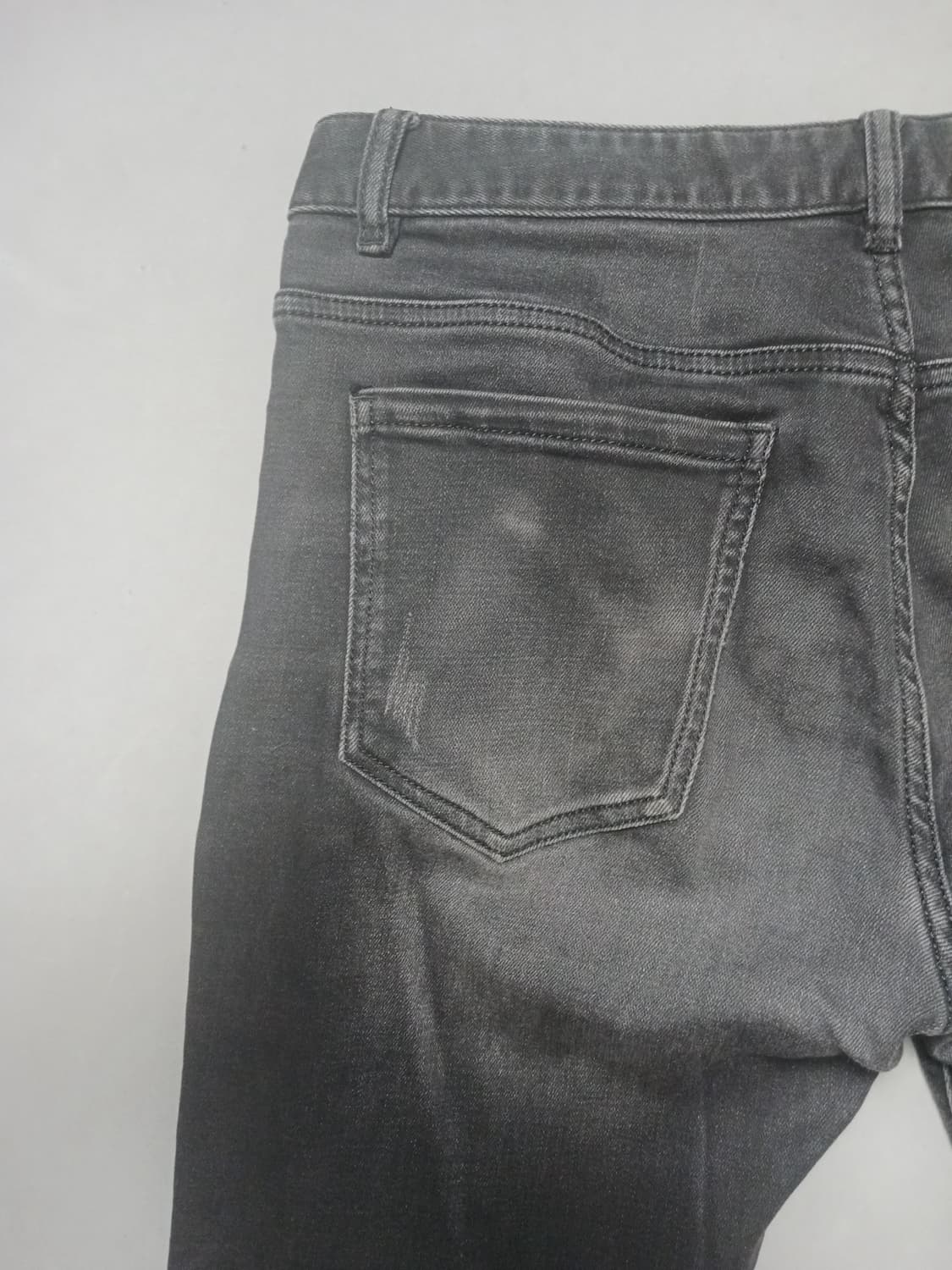 [32] 아르마니진스 데미지 슬림 블랙진 청바지 상품이미지8