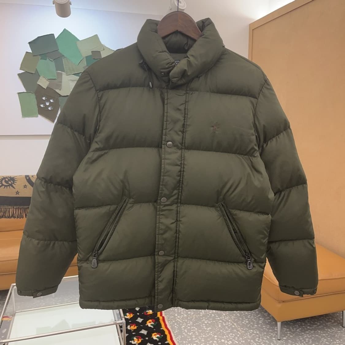 폴로 랄프로렌 올리브 카키 덕다운 푸퍼 패딩 M C06442 상품이미지3