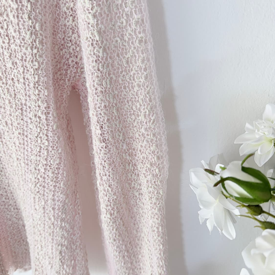 Lepvonj 레프본 짜임니트 셔츠 여름가디건 핑크 상품이미지9