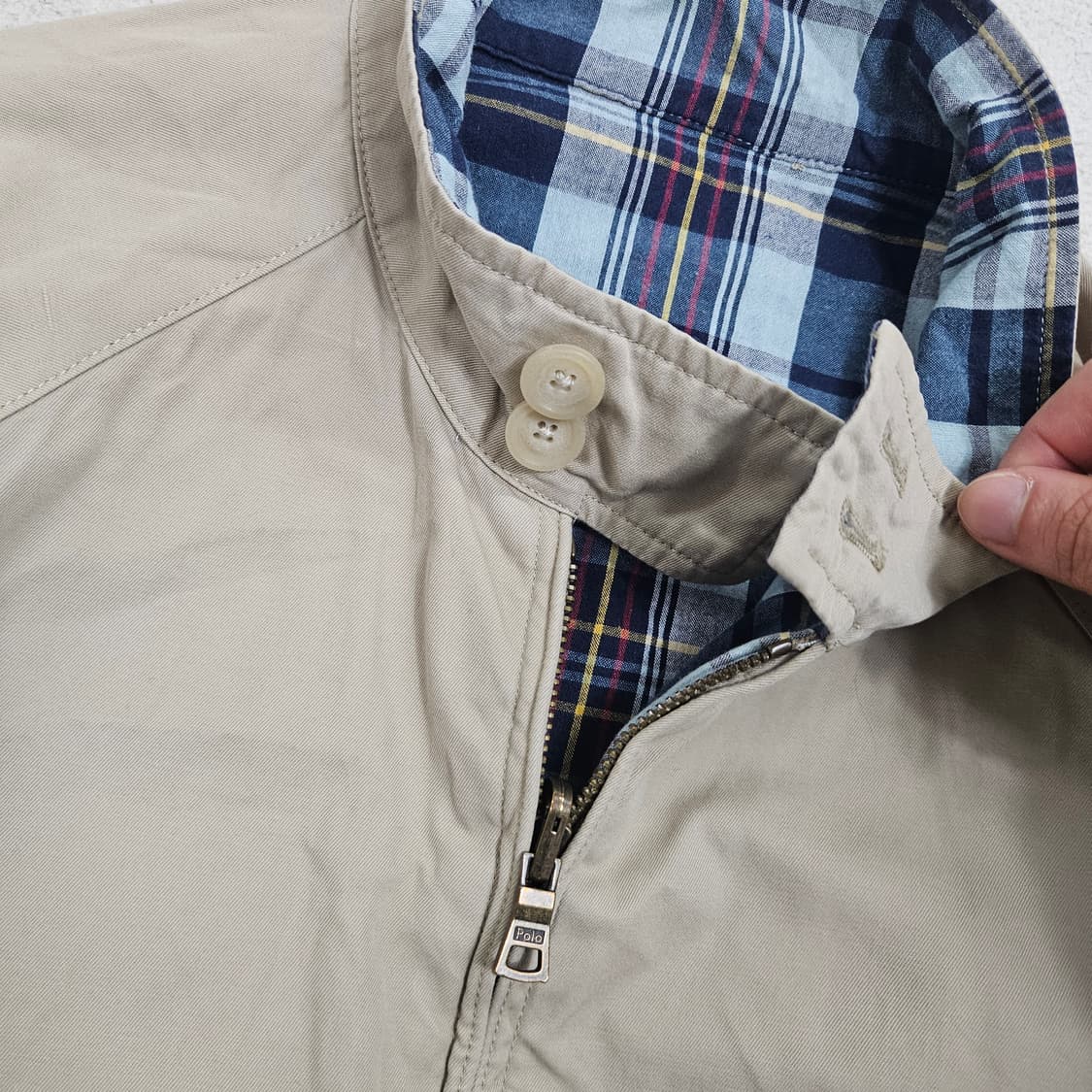 폴로 랄프 로렌 리버시블 헤링턴 자켓 M 상품이미지6