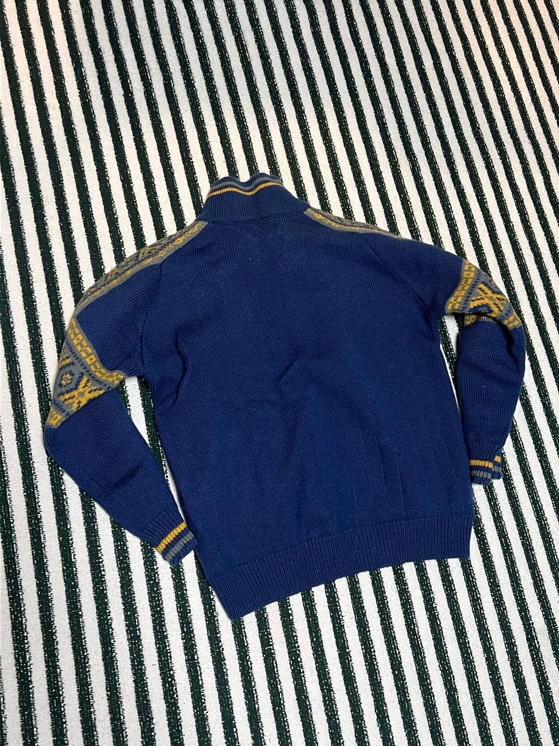 80s Columbia Nordic wool 100% knit 상품이미지3