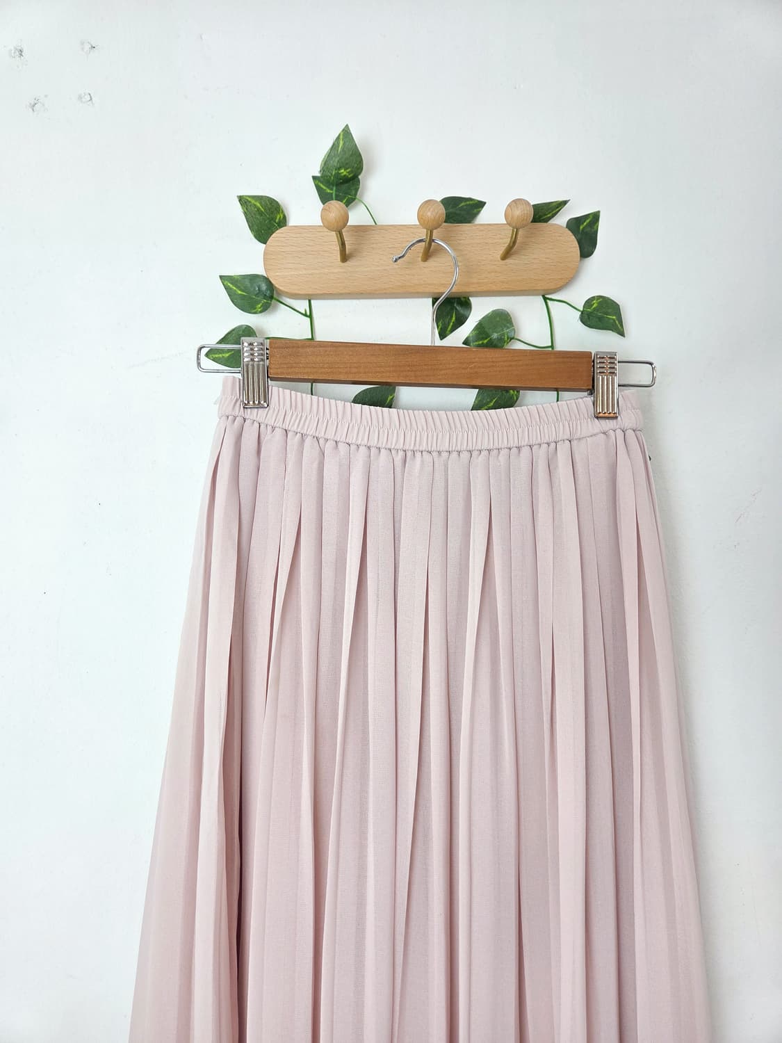 여리여리 플리츠 롱스커트 상품이미지2