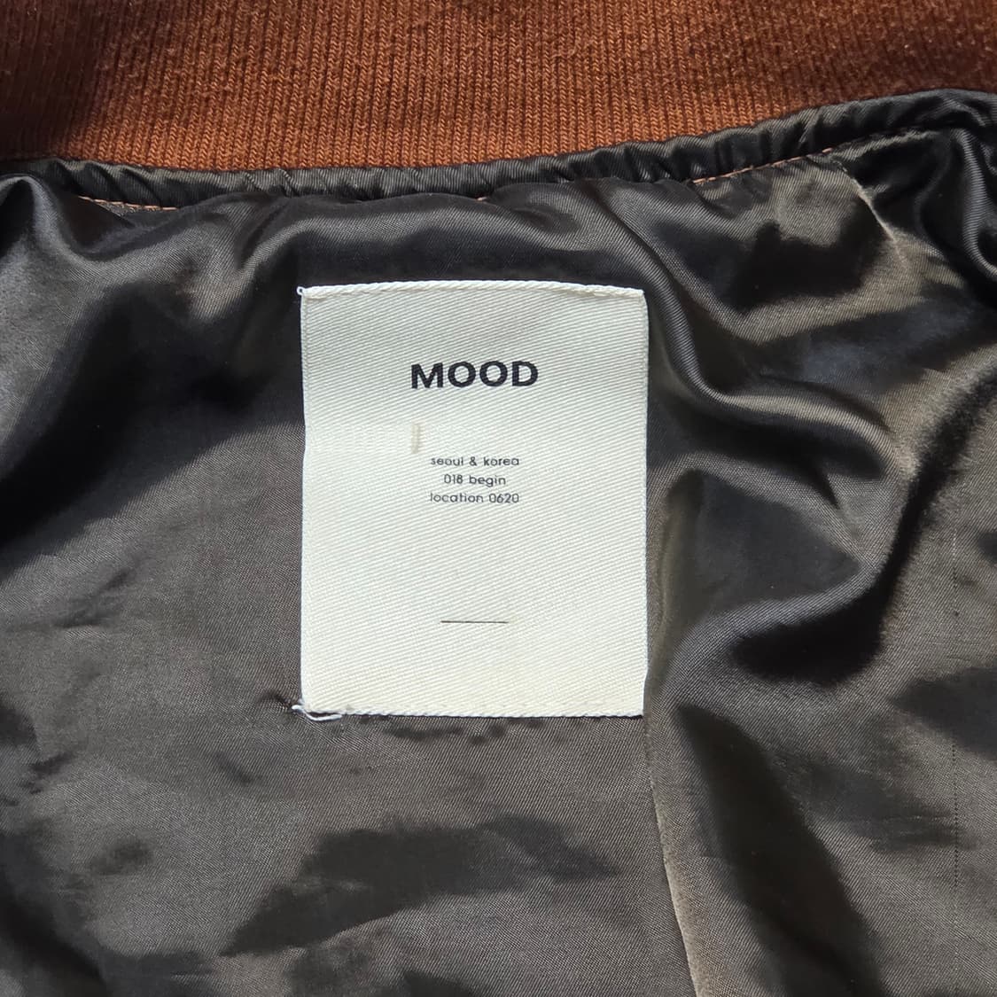 MOOD 무드 Vintage 브라운 바시티 자켓 상품이미지5