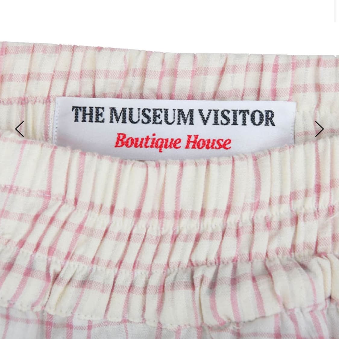 더뮤지엄비지터 쉬폰 도트 레이어드 밴딩 스커트 핑크 상품이미지2