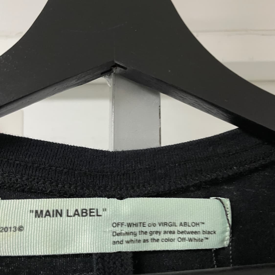 오프화이트 블랙 반팔 티셔츠 M 상품이미지8