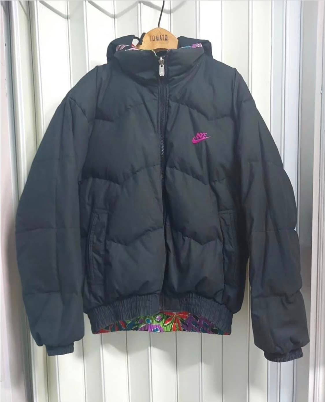 90's 삼나 나이키 리버시블 올드스쿨 푸퍼 패딩 L 상품이미지4