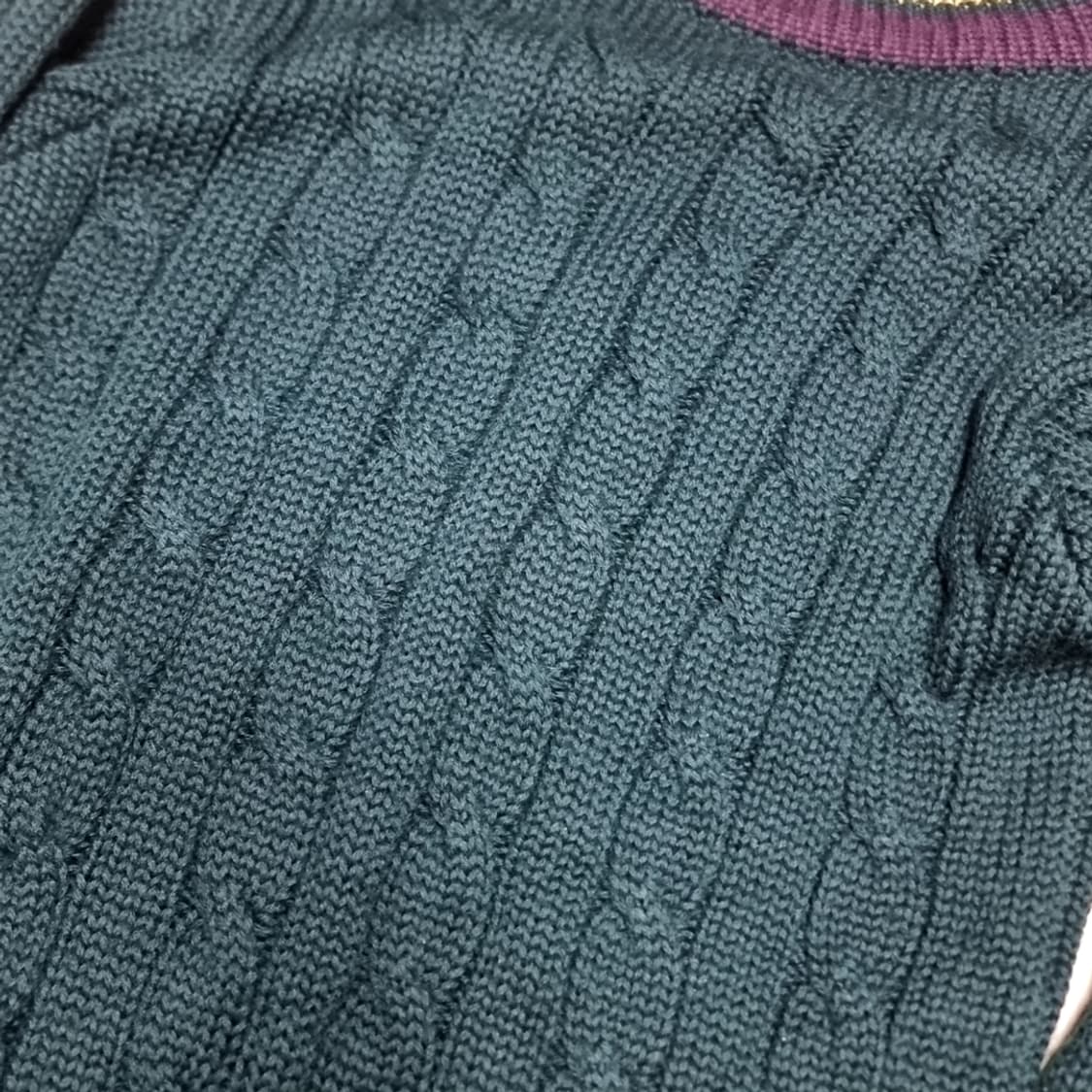 폴로 랄프로렌 브이넥 니트 그린(m) 상품이미지5