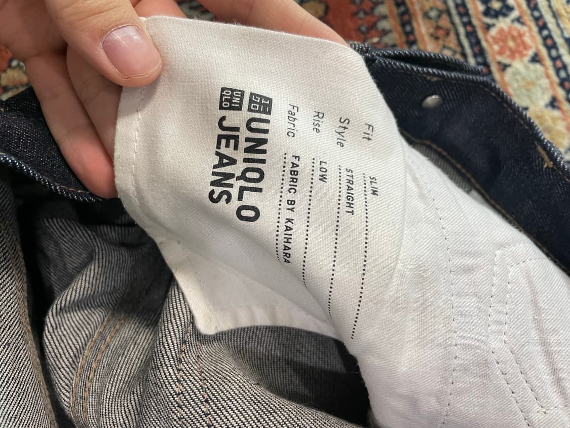 유니클로 셀비지진 28 거의 새상품 상품이미지3