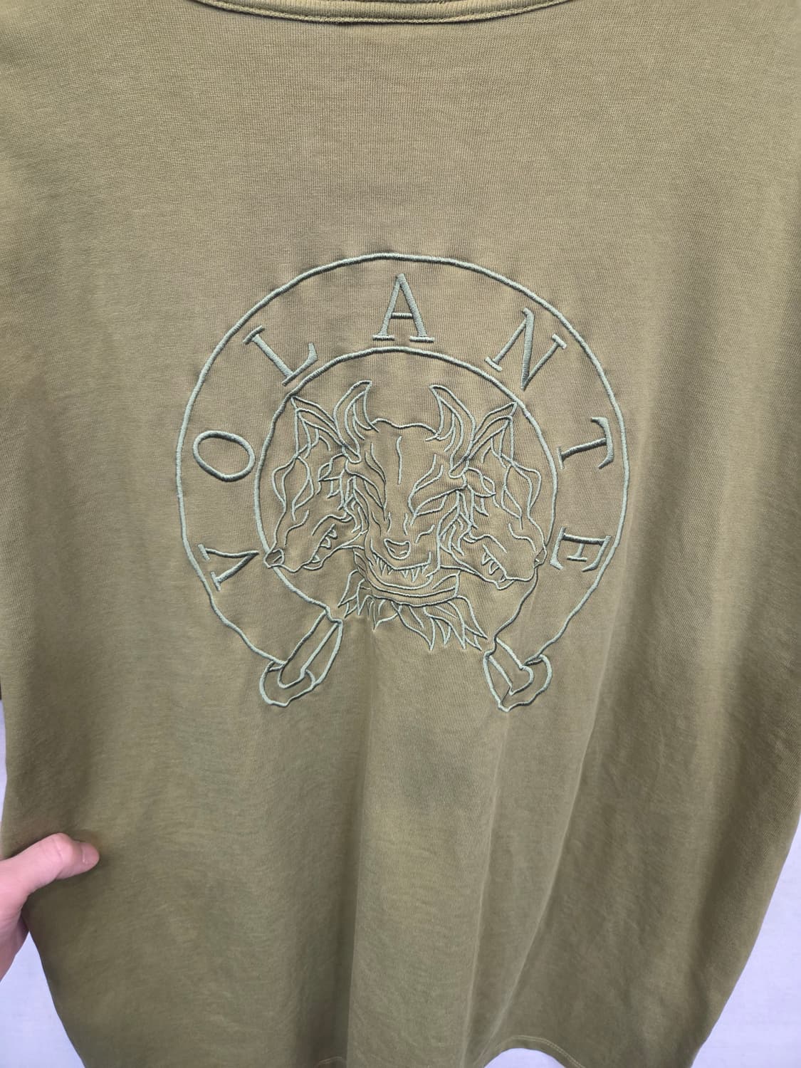 볼란테 레터링 자수로고 반팔 1사이즈 대략 xl 상품이미지3