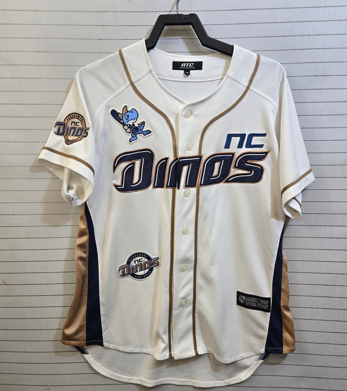 NC 다이노스 노마킹 야구 유니폼 화이트 상품이미지1